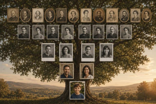 AI-assisted genealogy