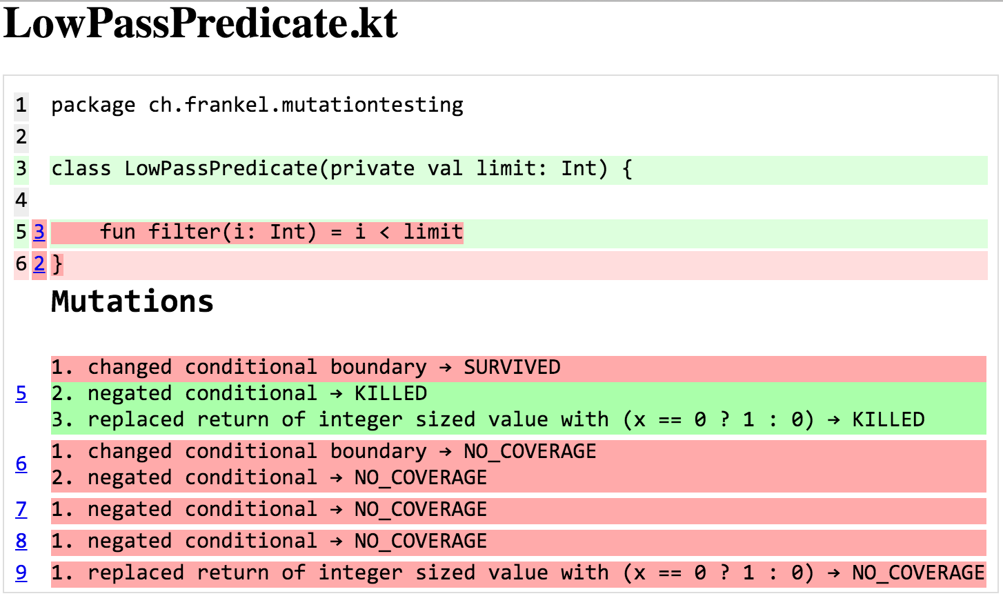 Low-pass predicate