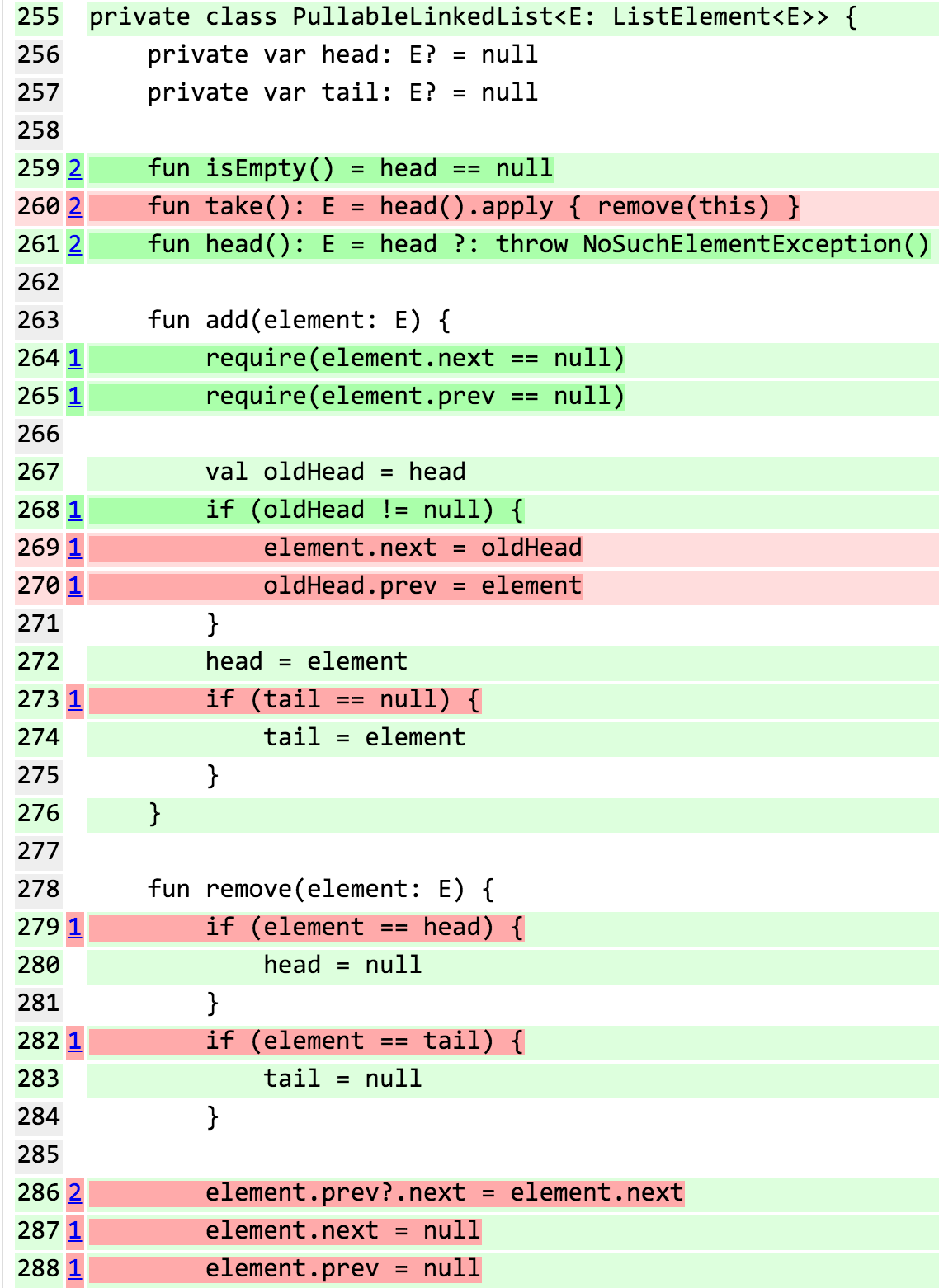 Pullable Linked List