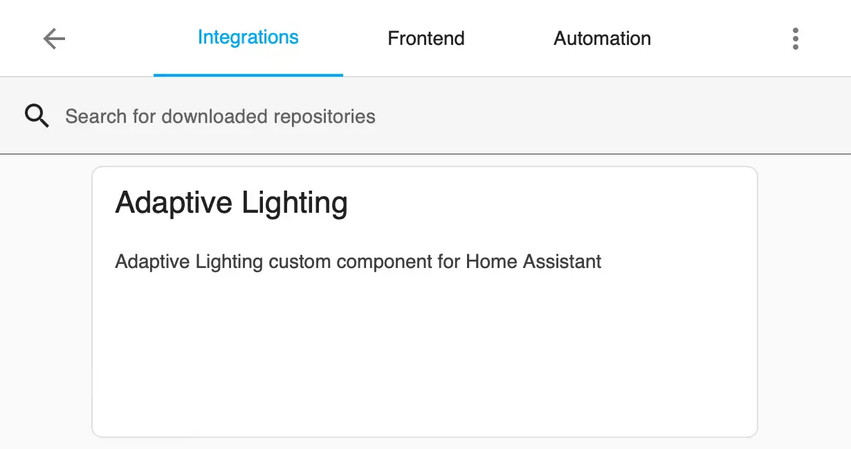 Adaptive Lighting added to HACS